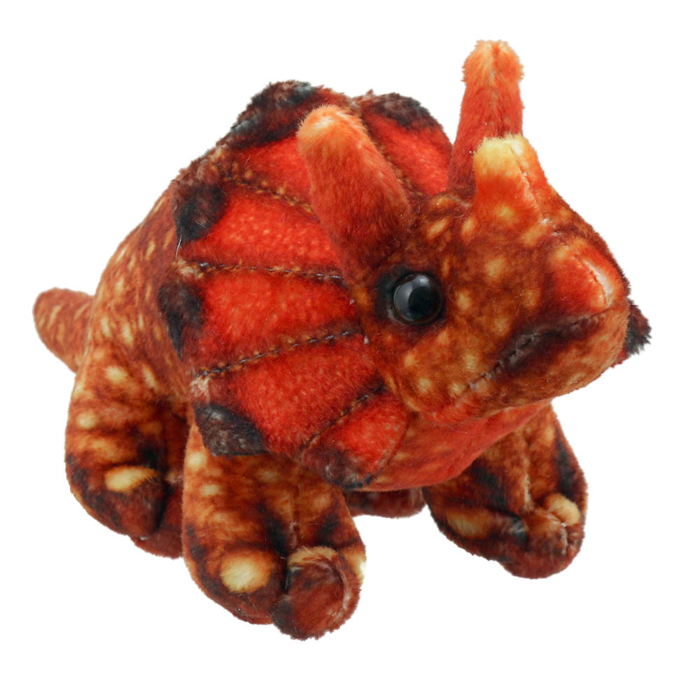 Triceratops (Orange) - Finger Puppets