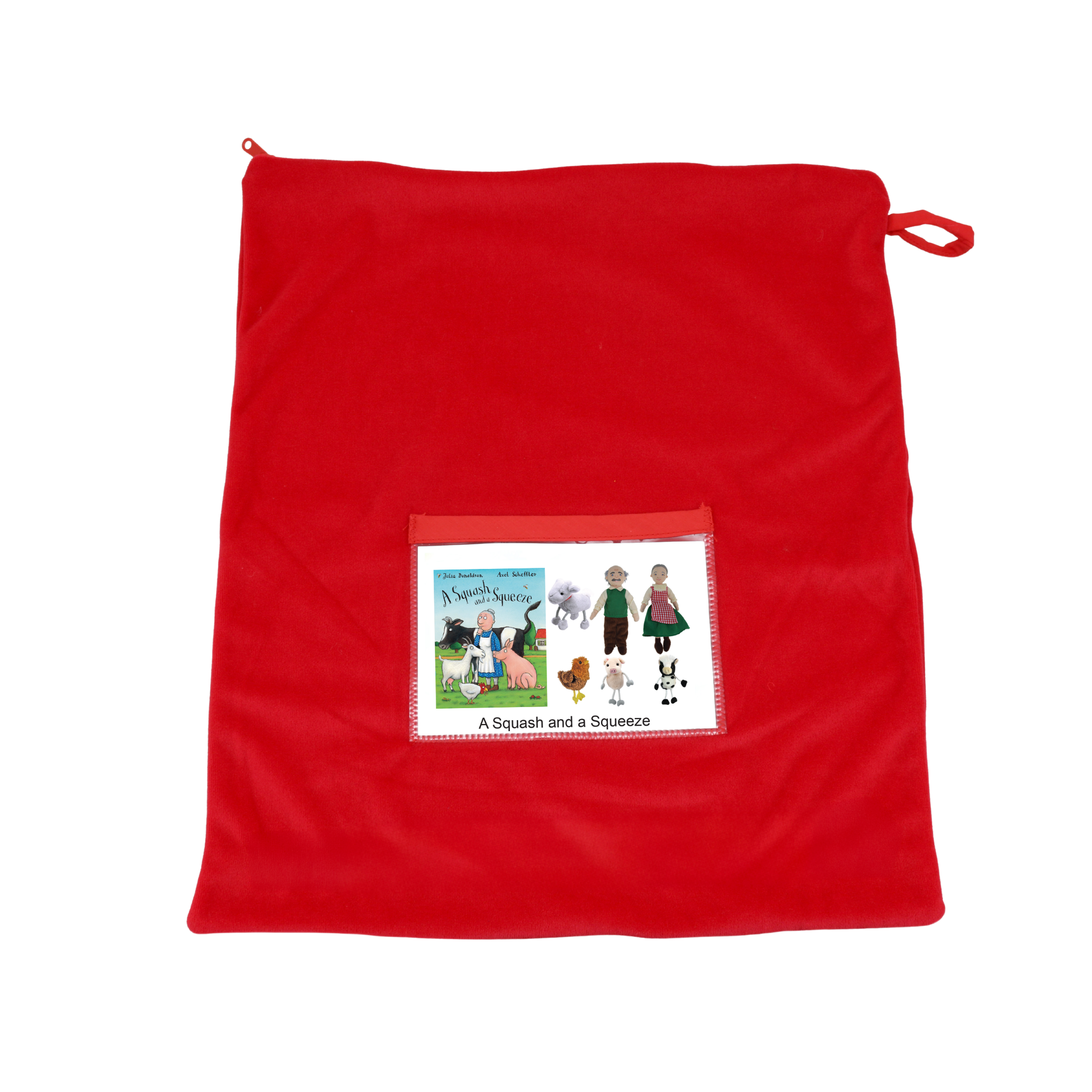 A Squash And a Squeeze book with puppets