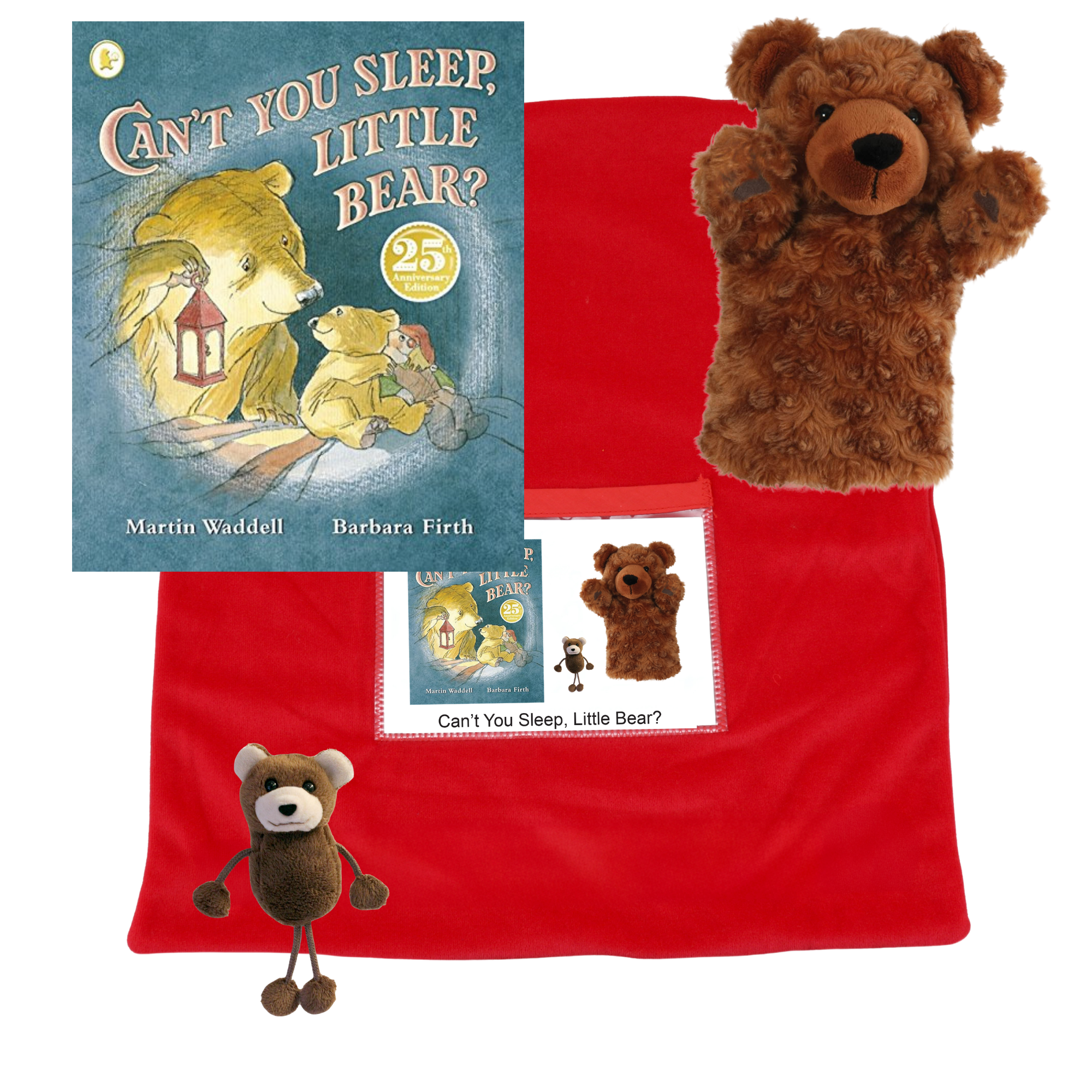 Can’t You Sleep, Little Bear? Book with Hand & Finger Puppet