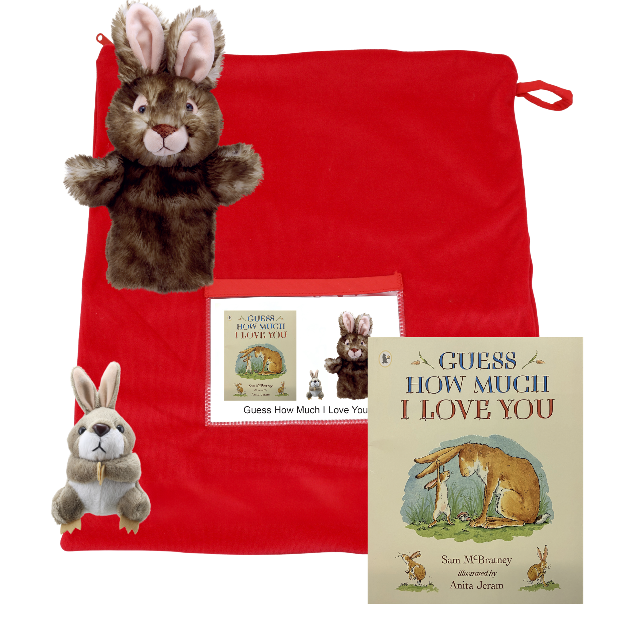 Guess How Much I Love You Book with Puppets Set