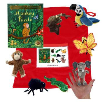 Monkey Puzzle Book with Finger Puppets