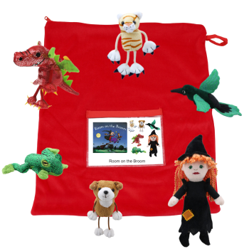 Room on the Broom Book with Witch & Finger Puppets