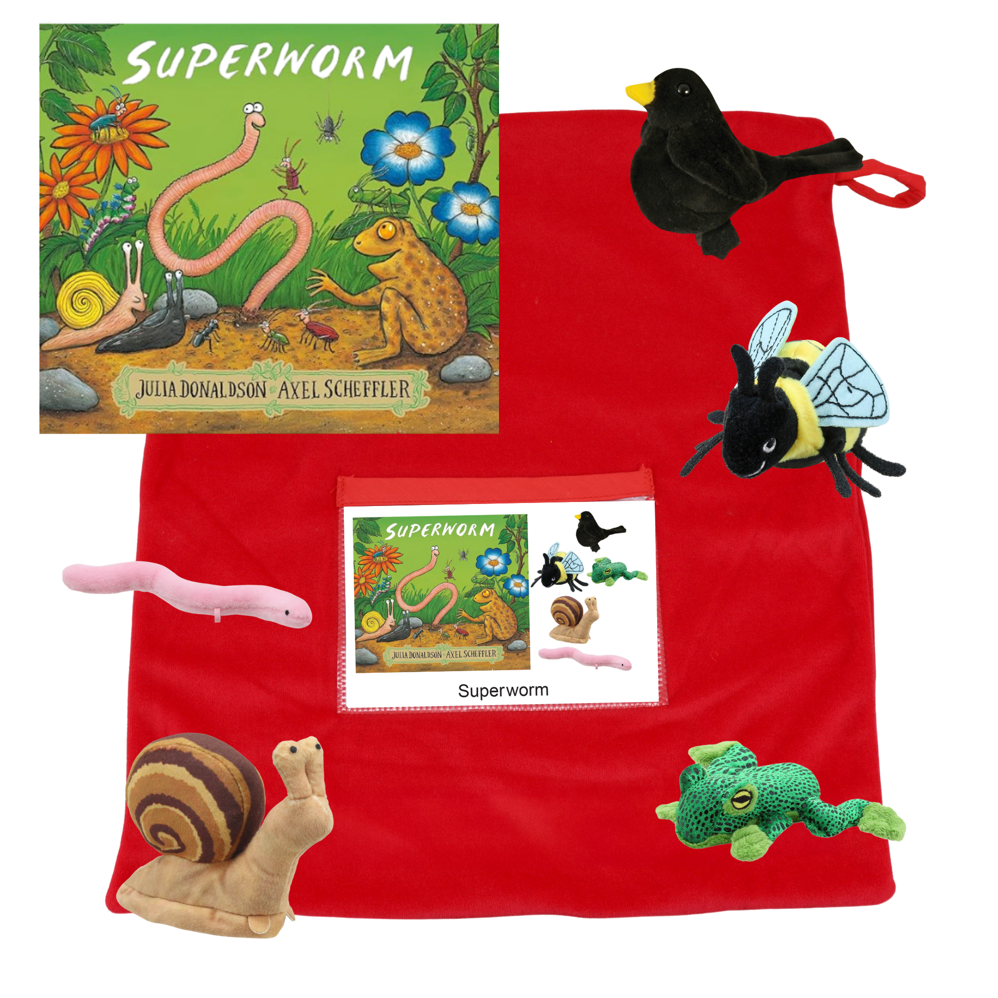 Superworm Book with Finger Puppets