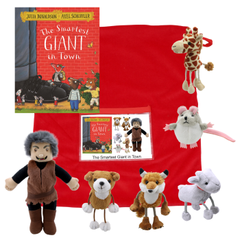 The Smartest Giant in Town Book with Finger Puppets