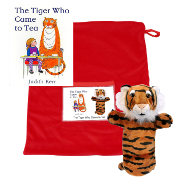 The Tiger Who Came To Tea Book and Puppet