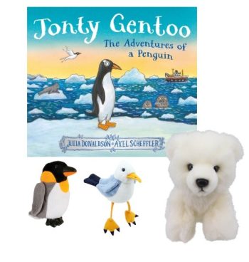 Jonty Gentoo Book and Puppet Set