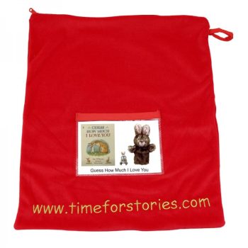 The Puppet Company Time For Stories - Red Velvet Story Bag