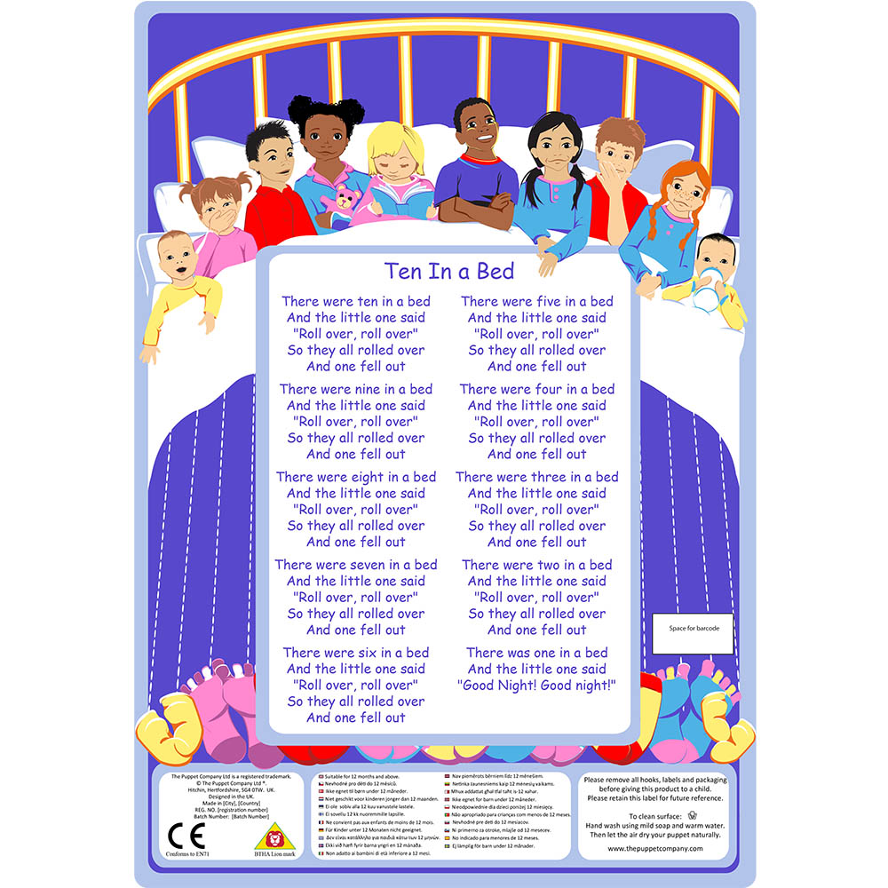Ten in a Bed - Favourite Song Mitts