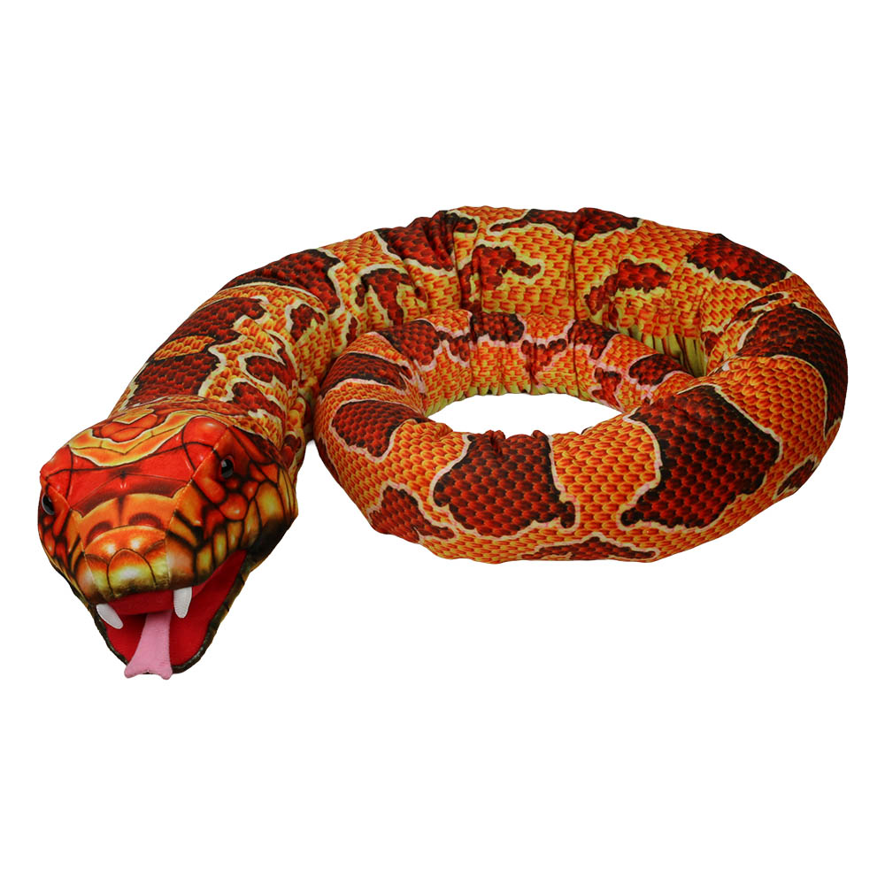 Large Creatures Orange Snake Hand Puppet
