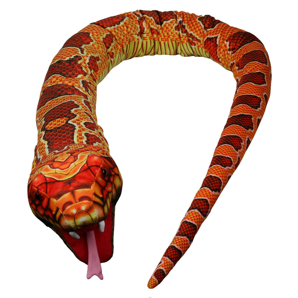 Large Creatures Orange Snake Hand Puppet