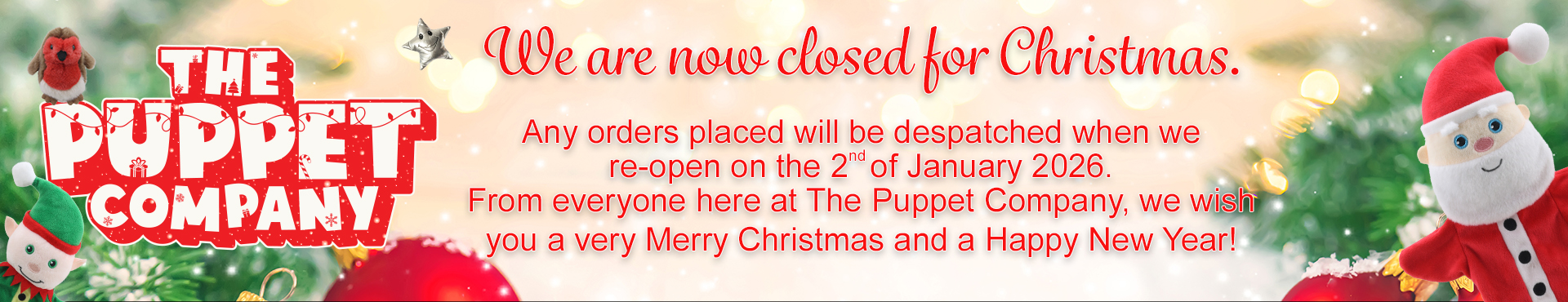 Retail &ndash; Closed for Christmas 25 &ndash; Large